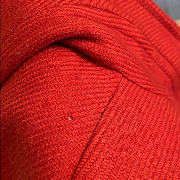 Talbots Single Button Wool Blend Blazer red orange  size 10 - Picture 9 of 12